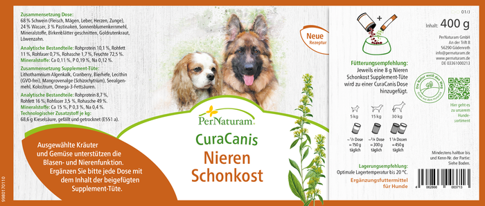 CuraCanis Nierdieet (6 x 400 g)
