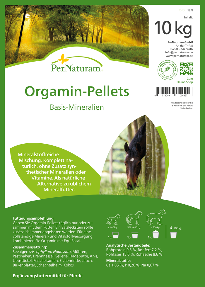 Orgamin pellets