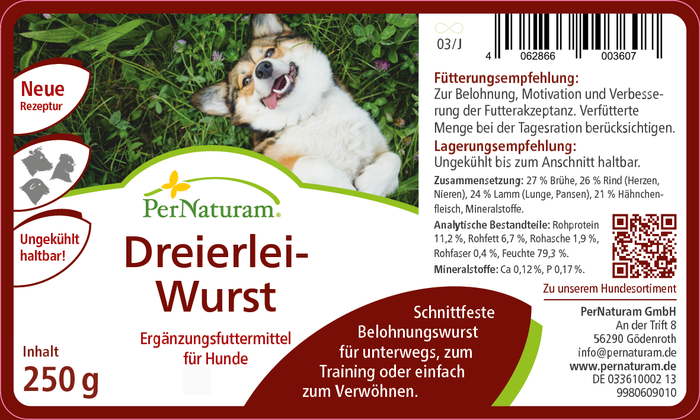 Drie soorten worst (250g)