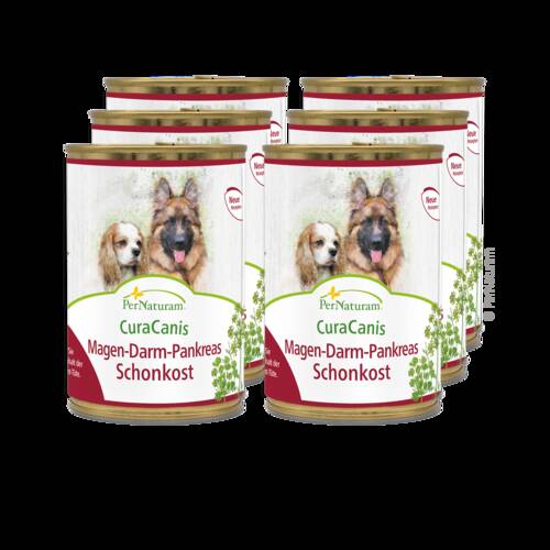 CuraCanis® Maag-Darm-Alvleesklier dieet voeding (6x400 g)