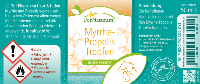 Mirre propolis druppels (50 ml)