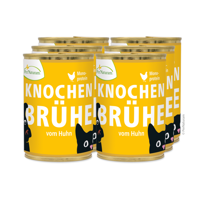 Bouillon van kippenbotten 6 x 400 ml