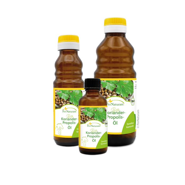 Biologische koriander propolis olie