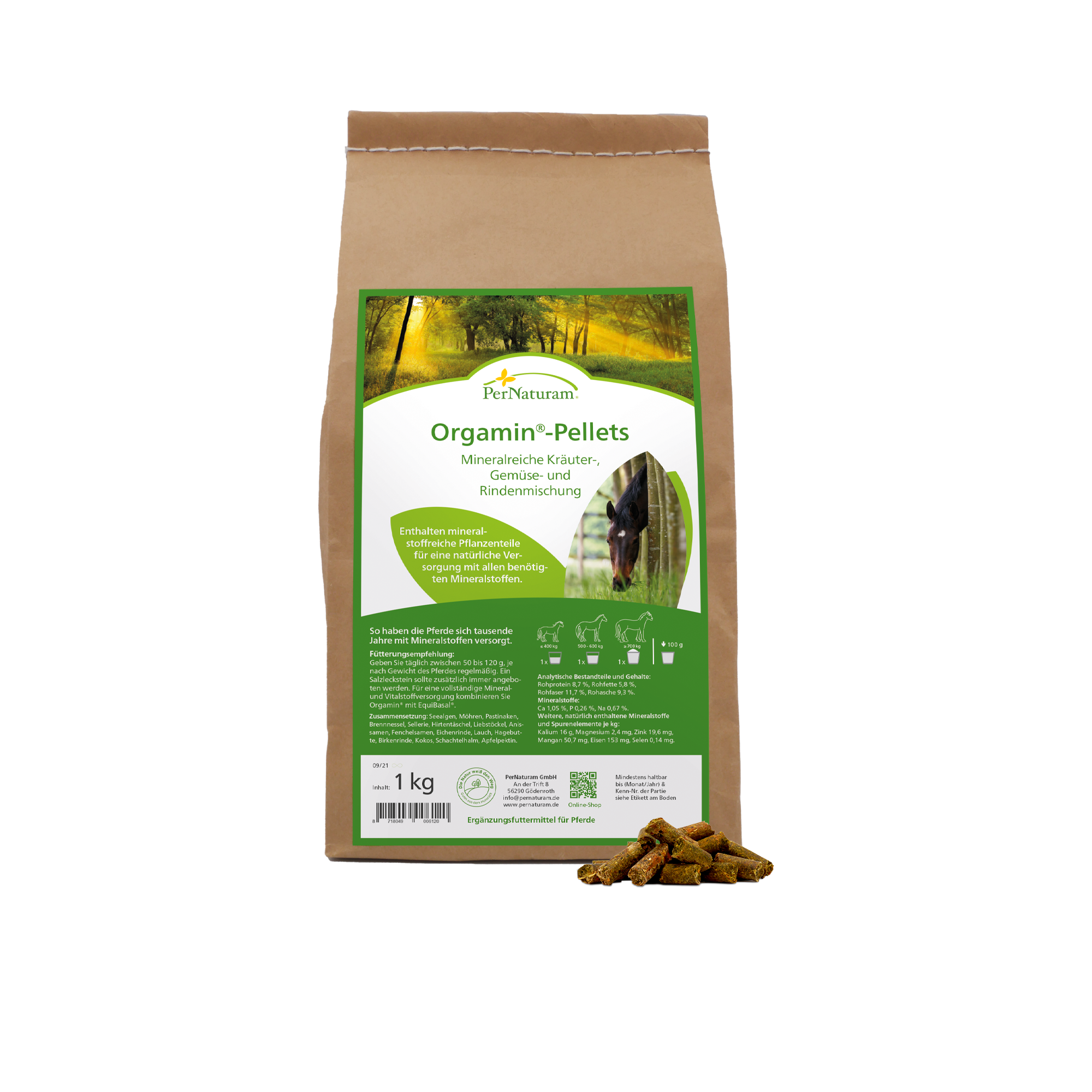 Orgamin-Pellets - Mineralreiche Kräuter & Gemüse