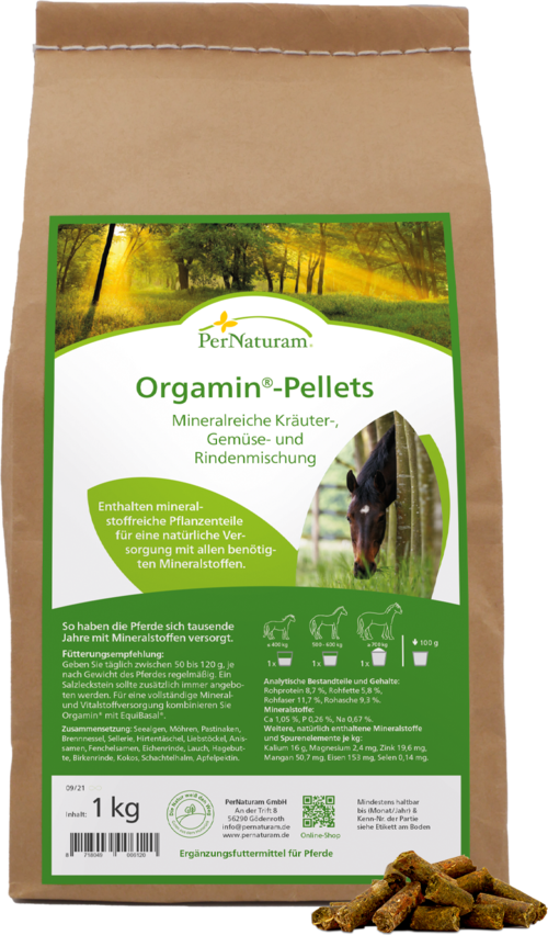 Orgamin-Pellets - Mineralreiche Kräuter & Gemüse