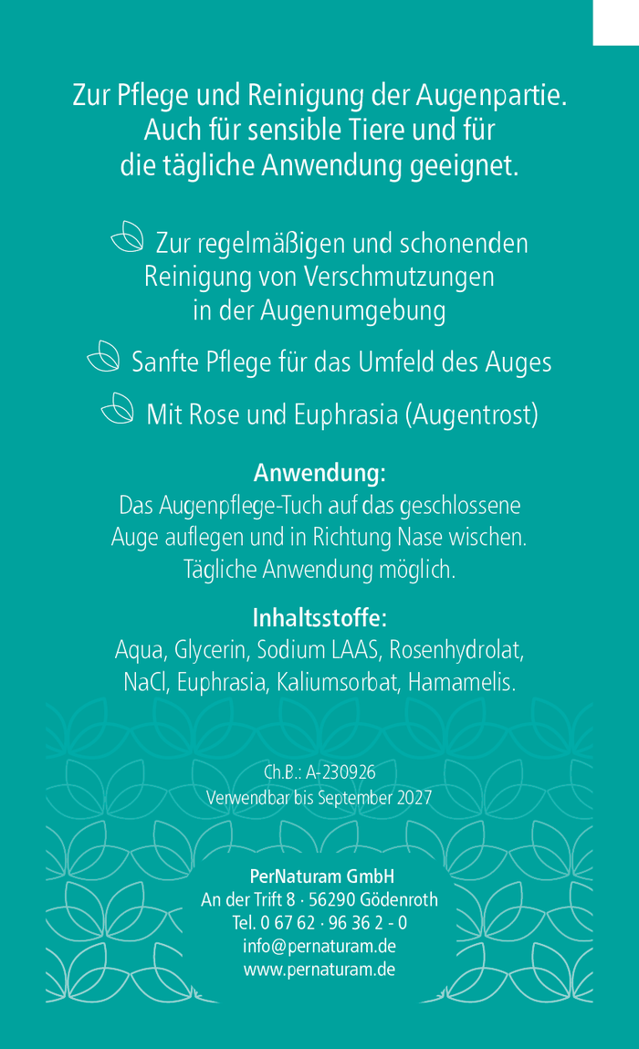 Euphrasia Augenpflege-Tuch (16 Stück)
