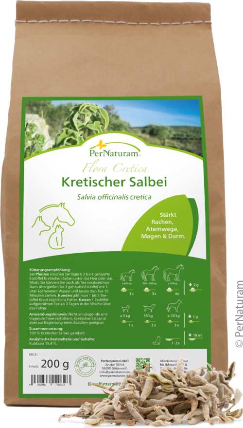 Kretischen Salbei von PerNaturam: Stärkt Atemwege, Rachen, Magen und Darm