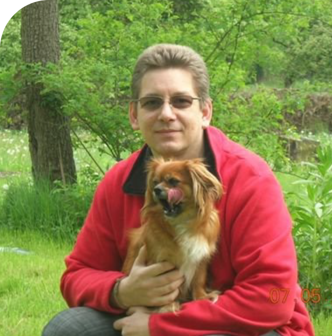 Ralf Töllner mit Hund