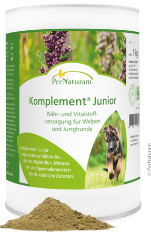 Komplement® Junior - toevoer van voedingsstoffen en vitale stoffen voor puppy's en jonge honden 1 kg