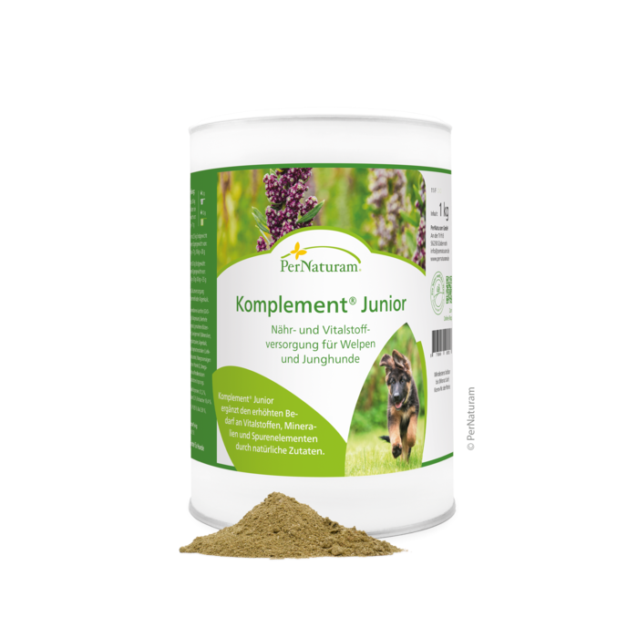 Komplement® Junior - toevoer van voedingsstoffen en vitale stoffen voor puppy's en jonge honden
