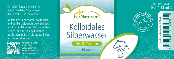 Kolloidales Silberwasser 50 ppm