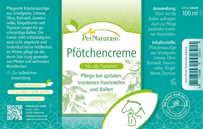 Pfötchencreme (100 ml)