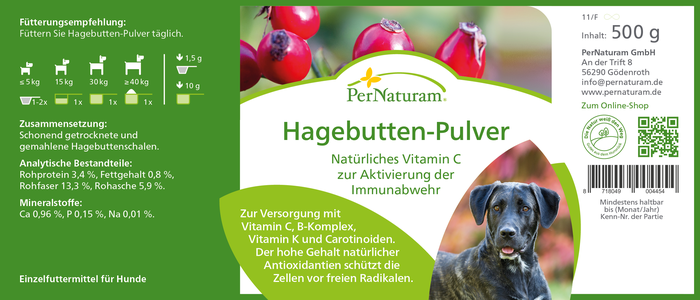 Hagebutten-Pulver