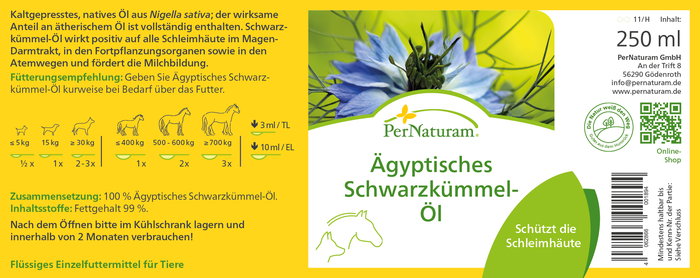 Egyptische zwarte komijnolie ( 250 ml )